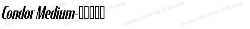 Condor Medium字体转换